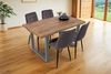Esstisch Baumkante massiv Mango 120 x 80 U-Gestell silber CALI 140107081 Bild 5