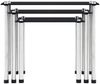 vidaXL Satztische 3 Stk. Schwarz Hartglas 249527 Bild 2