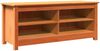 vidaXL Sitzbank mit Stauraum mit Regal Wachsbraun 110 x 38 x 45,5 cm 869910 Bild 2
