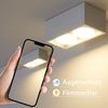 ZMH Aufbauspot LED Deckenspots - Aufbaustrahler Weiß Deckenstrahler mit 2 Flammig GX53 Schwenkbar Modern Eckig Spots Aufputz Deckenleuchte 2x5W Warmweiß Aufbauleuchte für Küche Wohnzimmer Flur Bild 3