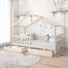 IDIMEX Kinderbett ELEA, Hausbett Montessori Bett Kinderbett Tipibett 90x200 Kiefer Schublad Bild 3