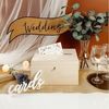 Creative Deco Aufbewahrungsbox Holzkiste Kartenbox Hochzeit 29x25x15 cm Holzbox mit Schlitz, Schloss und Schlüssel Bild 2