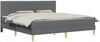 vidaXL Bettgestell mit Matratze Dunkelgrau 180 x 200 cm Stoff 3415352 Bild 2