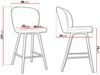 Mirjan24 'Cleo' Barhocker, beige, 109 x 48 x 54 cm Bild 5