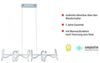 Licht-Erlebnisse Pendelleuchte TIRWIN, LED fest integriert, Warmweiß, LED Metall H: max. 135 cm in Silber länglich warmweiß 3000 K 1330 lm Bild 3