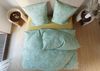 Mako Satin Bettwäsche orientalische Ornamente mint / gold Garnitur 155x220 + 80x80 Bild 3