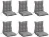 vidaXL Niedriglehner-Auflagen 6 Stk. Grau Oxford-Gewebe 377676 Bild 3