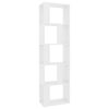 vidaXL Bücherregal/Raumteiler Weiß 45x24x159 cm Holzwerkstoff 800108 Bild 2