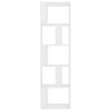 vidaXL Bücherregal/Raumteiler Weiß 45x24x159 cm Holzwerkstoff 800108 Bild 5