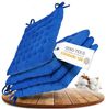 Gräfenstayn Stuhlkissen Stuhl 40×40 cm – Sitzkissen 4er‑Set Baumwolle, robustes Sitzkissen für Indoor & Outdoor, mit Haltebändern Bild 4