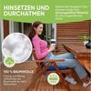 Gräfenstayn Stuhlkissen Stuhl 40×40 cm – Sitzkissen 4er‑Set Baumwolle, robustes Sitzkissen für Indoor & Outdoor, mit Haltebändern Bild 2