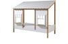 Landhausbett Kamilah 214x105x174 Massivholz+MDF Oak/Weiß Bild 2