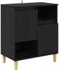 vidaXL Sideboards 3 pcs Schwarz Eichen-Optik 60 x 35 x 70 cm 3415593 Bild 4