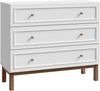 Forte PENKRIDGE Elegante Kommode 100, Kommode mit 3 Schubladen, Modernes Sideboard, Secret Grey / Schlammeiche Holzdekor, 100,2 cm breit x 85,4 cm hoch x 41,7 cm tief Bild 3