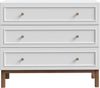 Forte PENKRIDGE Elegante Kommode 100, Kommode mit 3 Schubladen, Modernes Sideboard, Secret Grey / Schlammeiche Holzdekor, 100,2 cm breit x 85,4 cm hoch x 41,7 cm tief Bild 2