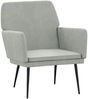 vidaXL Sessel Hellgrau 62x79x79 cm Samt 351372 Bild 2