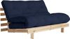 KARUP DESIGN ROOTS Futonsofa Gestell Unbehandelt Matratze Dunkelblau Bild 2
