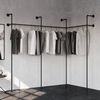 pamo. design Kleiderständer KIM EDGE, (Zur Wandmontage), Offener Kleiderständer über das Eck Bild 3