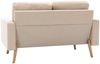 vidaXL 2-tlg. Sofagarnitur Stoff Creme [3056617] Bild 4