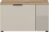Home affaire Sitzbank EDIL, Breite 80cm, 2 Türen, 4 Fächer (1-St, moderne Farbkombination, Platz für ca. 6 Paar Schuhe), Garderobenbank, Bank, Flurbank, Schuhbank, Dielenbank Bild 3