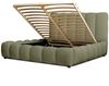 Polsterbett Doppelbett HEDA 180x200cm Komplettset in Stoff Perfect Harmony Tannengrün Bild 3