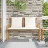 vidaXL Bank Outdoor Uni Natur und Creme 116 x 55 x 82 cm 42025143 Bild 3