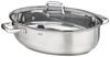RÖSLE Edelstahlbräter oval mit Glasdeckel induktionsgeeignet 41x32cm 130456 Bild 4