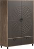 INOSIGN Highboard Fusion (1 St), Stauraumschrank mit besonderem Kreismuster - (B/T/H) 120/42/163 cm Bild 4