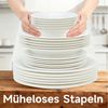 LB LICHTENBERG Tafelservice Geschirrset,Essservice aus Porzellan,Aufwendige Gestaltung, (24-tlg), 6 Personen, 24-Teiliges Fur 6 Personen Bild 2