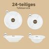 LB LICHTENBERG Tafelservice Geschirrset,Essservice aus Porzellan,Aufwendige Gestaltung, (24-tlg), 6 Personen, 24-Teiliges Fur 6 Personen Bild 3