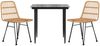 vidaXL 3-tlg. Garten-Essgruppe Poly Rattan 3157873 Bild 3