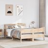 vidaXL Massivholzbett mit Kopfteil 140x190 cm Kiefer 3306315 Bild 3