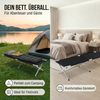 Goods+Gadgets Feldbett Faltbares Army-Bett (Campingbett, Klappbett) Gästebett aus Aluminium Bild 3