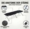 Goods+Gadgets Feldbett Faltbares Army-Bett (Campingbett, Klappbett) Gästebett aus Aluminium Bild 4