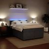 vidaXL Boxspringbett mit Matratze Dunkelgrau 160x200 cm Samt 3288649 Bild 4