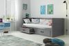 BMS Jugendbett Hermes Graphit mit Bettkasten und 2 Matratzen Bild 4