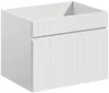 Vente-unique - SATARA Waschbeckenmöbel Holz, Platte Weiß - B 46 cm x H 46 cm x L 60 cm Bild 3