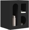 vidaXL Nachttisch Schwarz 40 x 35 x 50 cm Holzwerkstoff 891246 Bild 3