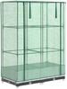 vidaXL Hochbeet mit Gewächshaus-Aufsatz Rattan-Optik 80x40x123 cm 4015838 Bild 2