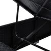 vidaXL Sonnenliege mit Auflage und Teetisch Poly Rattan Cremeweiß 46225 Bild 3