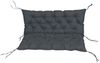 TexDeko® Garden Palettenauflage 120x60 cm mit Rückenlehne wasserabweisend UV - beständig Premium Sitzkissen gesteppt für Europaletten Palettenkissen Palettenpolster (Anthrazit) Bild 3