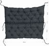 TexDeko® Garden Palettenauflage 120x60 cm mit Rückenlehne wasserabweisend UV - beständig Premium Sitzkissen gesteppt für Europaletten Palettenkissen Palettenpolster (Anthrazit) Bild 2