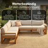 STEELSØN 'Mizaru' Premium Gartenlounge, Gartenmöbel Set, Akazienholz, wetterfest und UV-beständig, Outdoor Ecksofa mit 4 Sitzen Bild 3