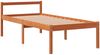 vidaXL Seniorenbett Wachsbraun 90x200 cm Massivholz Kiefer 844155 Bild 3
