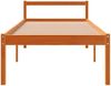 vidaXL Seniorenbett Wachsbraun 90x200 cm Massivholz Kiefer 844155 Bild 4
