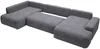 Vente-unique - DAVISO Sofa Stoff Grau - B 204 cm x H 87 cm x L 360 cm Bild 5