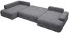 Vente-unique - DAVISO Sofa Stoff Grau - B 204 cm x H 87 cm x L 360 cm Bild 4