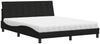 vidaXL Bett mit Matratze "Hanko" Schwarz 160x200 cm Stoff 3310540 Bild 2