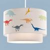Kinder-Hängeleuchte Lurgan mit kleinen bunten Dinos-Motiv Weiß [lux. pro] Bild 3