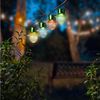 Lumineo LED Solarleuchte, Dauerlicht, warmweiß, Solar Gartenleuchte LED Blume 35,5x11,5cm Warmweiß 4er Set Bild 3